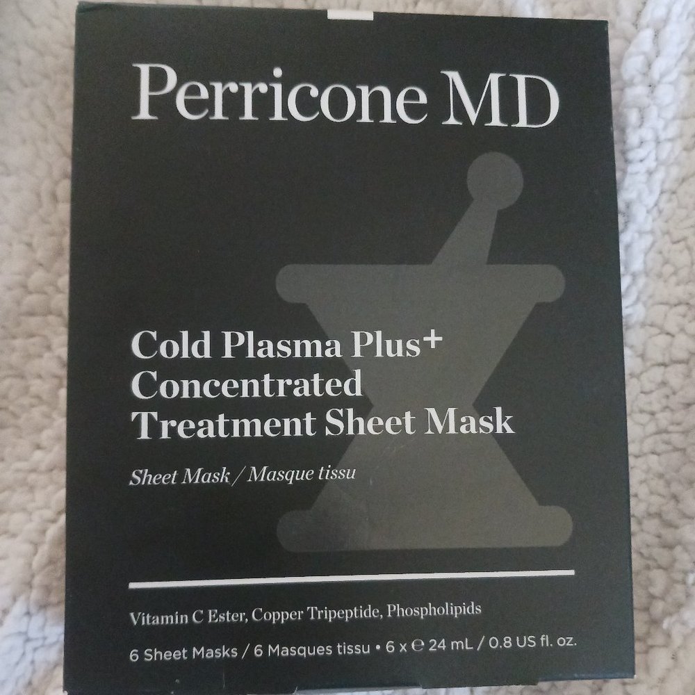 Perricone MD Cold Plasma Plus+ Concentrated Sheet Masks (6 Masks). Brand New.